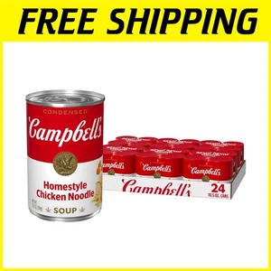 Campbell’s Homestyle Chicken Noodle Soup, 10.5 oz, 24 Pack - Picture 1 of 9