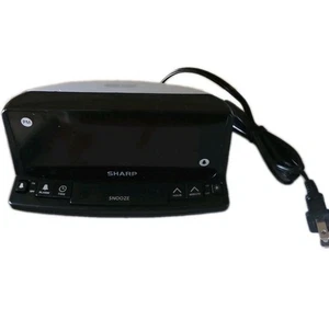 Sharp SPC1225 Night Light Alarm Clock w/ Jumbo Red LED Display - Cleaned, Tested - Picture 1 of 3