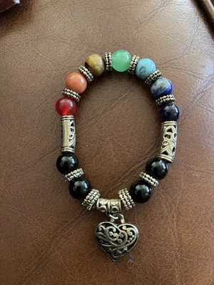 7 Chakra Healing Beaded Bracelet - Image 1 of 2