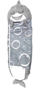 HAPPY NAPPERS grauer Hai Medium Schlafsack Verpackung ist DISTRESSED, nicht Einzelhandel - Bild 1 von 8