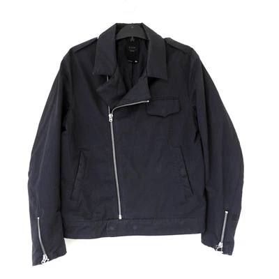 G-Star Raw Correct Line Blue Cotton Biker Jacket Mens XL - Image 1 of 4