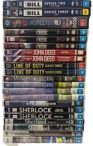 UK British TV Show DVD Collection Bundle x21 Titles In Desc Crime Drama - Picture 1 of 13