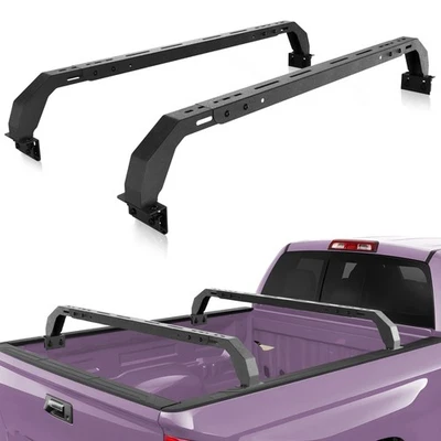 Adjustable Truck Bed Rack Cross Bars for Silverado/Sierra/Ram 1500/F150/Canyon Foto 1 de 4