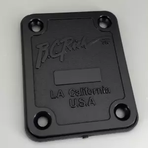 Custom Shop BC Rich Guitar Neck Plate With Blank SN Neck Plate! New - Black - Picture 1 of 4