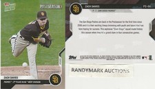Zach Davies PADRES 2020 TOPPS NOW POSTSEASON 2nd PLACE IN NL WEST PS-66 SP 675