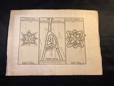 1695 年弗兰德斯堡垒地图 Nicholas de Fer 著 — 第 1/4 张图片