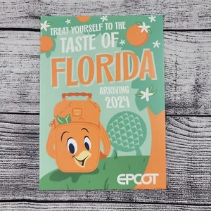 Postal Disney Destination D D23 2023 lengüeta pájaro naranja Epcot nave espacial tierra - Imagen 1 de 2