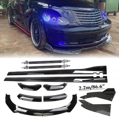 Front Bumper Lip Splitter Spoiler Side Skirt For Chrysler PT Cruiser Limited - Image 1 of 4