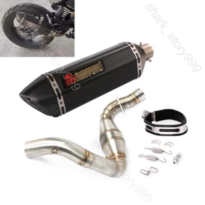 Para BMW G310R G310GS 2016-23 Sistema de escape antideslizante Tubo delantero Puntas de silenciador 51 mm Foto 1 de 4