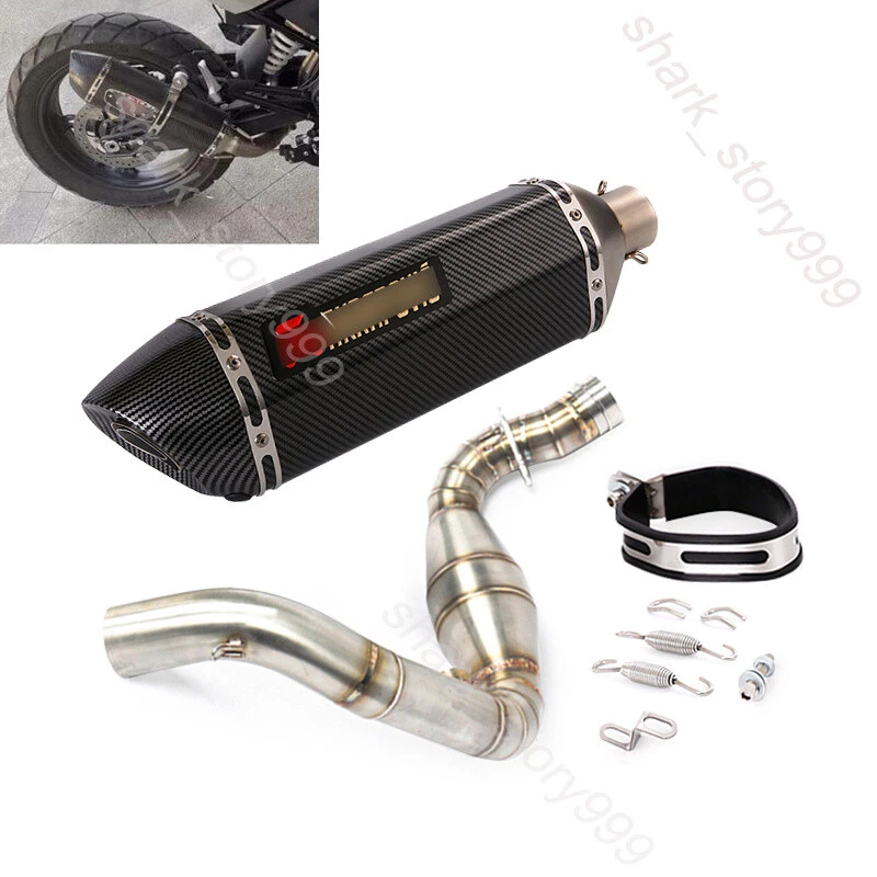 Para BMW G310R G310GS 2016-23 Sistema de escape antideslizante Tubo delantero Puntas de silenciador 51 mm Foto 1 de 4