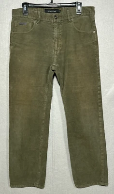 Calvin Klein Jeans Men's 34 x 29 Green Corduroy Relaxed Straight Leg Retro Look - Image 1 of 4