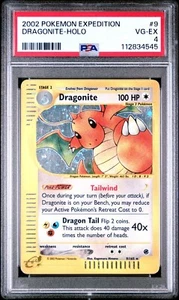PSA 4 2002 Expedition Dragonite Holo Foil 9/165 WOTC E-Reader Series Pokemon - Picture 1 of 2