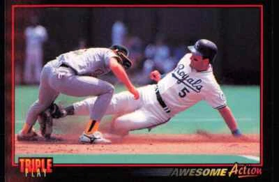 1993 Leaf Triple Play George Brett Kansas City Royals #64 - Image 1 of 2