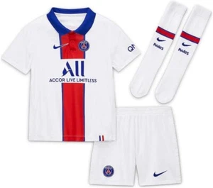 NIKE CD4593-101 Accor Paris Boy's Kids Tee Shorts & Socks - Picture 1 of 2