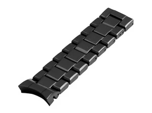 For EMPORIO ARMANI AR1400 Ceramic Black Half Strap/Band/Bracelet Watch 22mm - Picture 1 of 9