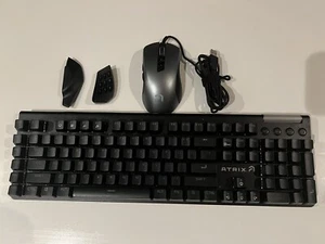 Atrix Guild Series Keyboard and Mouse MMO Bundle Light Sync AS NEW With Warranty - Picture 1 of 1