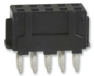 Ricettacolo, 2MM, 10WAY, Phosphor Bronzo, Placcato Stagno Contatti, Th Per - Foto 1 di 1