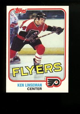1981 Topps #107 Ken Linseman Philadelphia Flyers Sharp Pack Fresh QTY! - Image 1 of 2