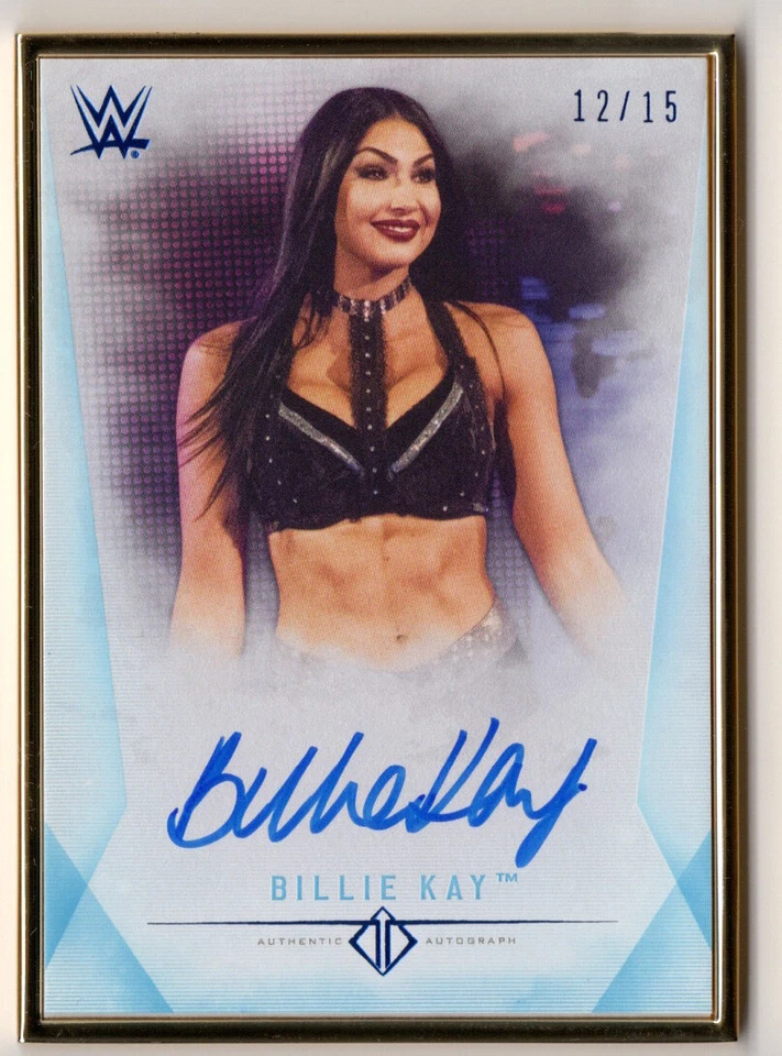 Billie Kay 2019 Topps Transcendent WWE Framed Autograph Card Auto Blue /15 - Image 1 of 1