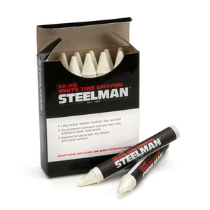 Steelman White Tire Marking Crayons, Box of 12 00063 - Bild 1 von 4