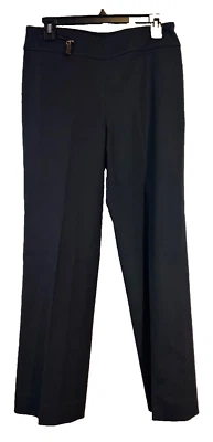 Worth - Pantalones de Carrera Negros Talla 8 Mezcla de Algodón Nylon EE. UU. Rectos C25 Foto 1 de 4