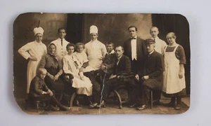 Cartolina Foto Foto Vintage Reale RPPC Chef Personale Cucina o Ristorante Foto Italia? - Foto 1 di 2