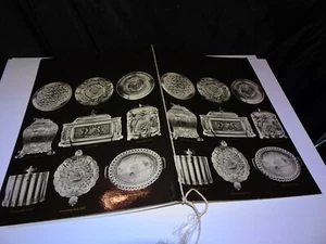 VINTAGE QUEEN ELIZABETH 2 BRITANNIA RESTAURANT MENU GOLDSMITHS SILVER COVER RARE - Picture 1 of 5