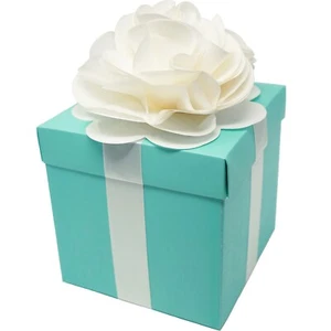Large 6" Centerpiece Textured Paper Gift, Favor, and Envelope Box Set 4ct - Picture 1 of 20