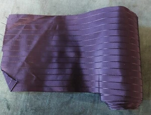 Ruban satin bleu marine à rayures vendu au mètre largeur 14 cm - Imagen 1 de 4