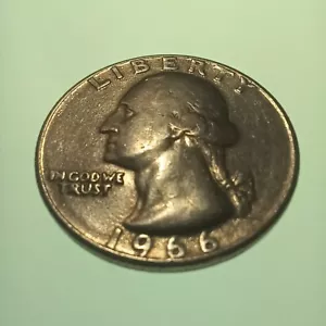 Error Coin 1966 Quarter No Mint Mark Multi Error Coin From Her Pocket Change - Picture 1 of 23