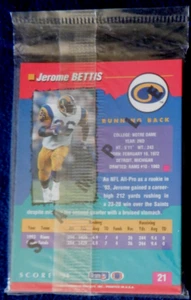Score Hobby NFL sample cards 1994, Jordan, Bettis, Sharpe, Lott, Thomas - Picture 1 of 2