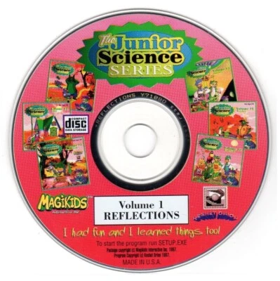 Junior Science: Reflections (Ages 4-8) (PC-CD, 1997) Windows - NEW CD in SLEEVE - Image 1 of 3