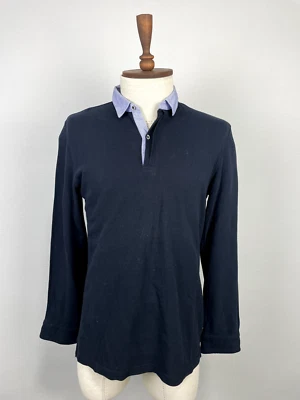 Camisa Polo Massimo Dutti Azul Calce Informal Manga Larga Para Hombre Talla EE. UU. L Foto 1 de 4