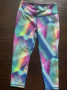 Victoria’s Secret VSX Sport Crop Leggings Medium, colorful, run gym yoga - Picture 1 of 10