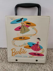Vintage 1961 Barbie Vinyl Record Tote W/Handles By Mattel! - Picture 1 of 7