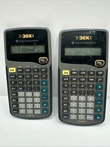 2x Texas Instruments TI-30XA Student Scientific Calculator Black TESTED / Read - Picture 1 of 2