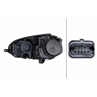 HELLA GENUINE OEM 1LG247007-641 RIGHT HEADLIGHT ORIGINAL PART - Image 1 of 4