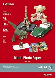Canon MP101 Matte Photo Paper (A4, 170GSM, 50 Sheets), Black - Afbeelding 1 van 1
