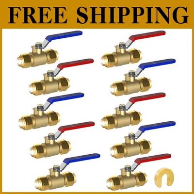 Hot/Cold Water Shut Off Valves - 10 Pack - Image 1 of 4