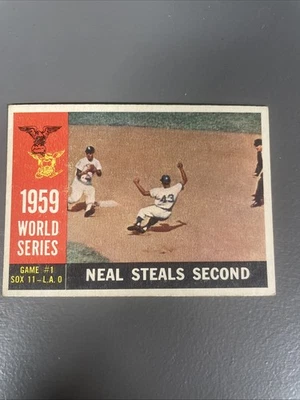 1960 Topps - World Series Charlie Neal #385 White Back - Image 1 of 2