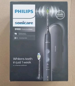 Philips Sonicare Protective Clean 5100 Spazzolino Elettrico da Viaggio - Nero HX6850 - Foto 1 di 5
