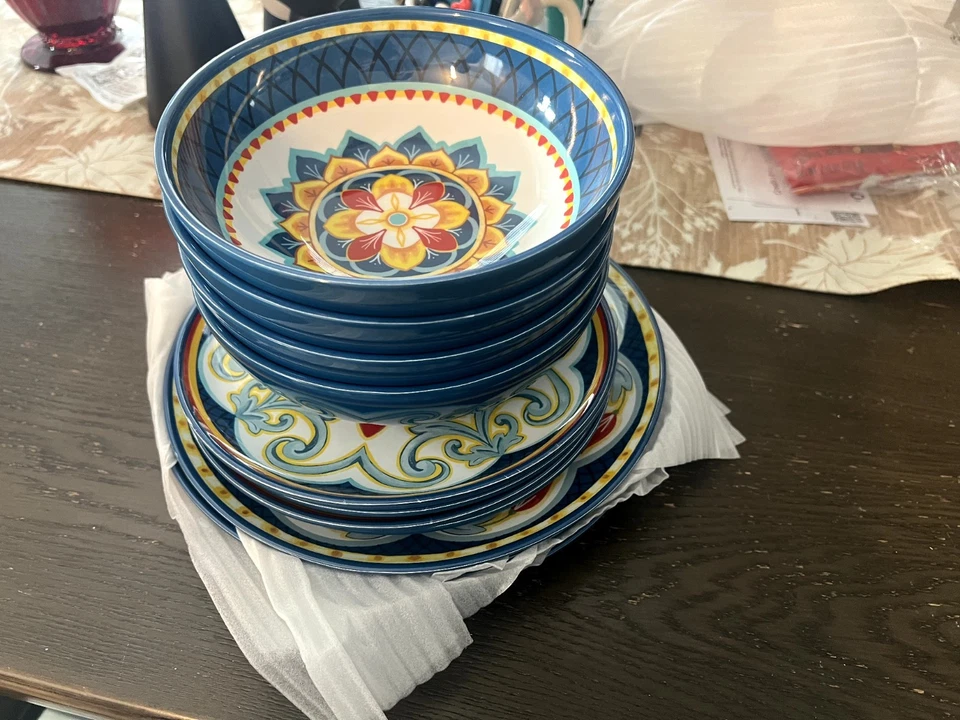 Princess House Sonesta 12-Pc. Melamine Dinnerware Set 10022 - Image 1 of 1