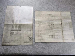 Original 1920s NYC Architectural Blueprints James E. Casale - Frame Worthy ! - Picture 1 of 24