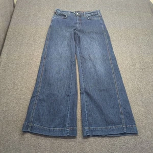Pilcro Jeans Womens 29 Blue Wide Leg Baggy Relaxed High Rise - Picture 1 of 16
