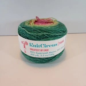 Greatest of Ease Yarn Knit Circus 3.5 oz Superwash Merino Watermelon Super Fine - Picture 1 of 8