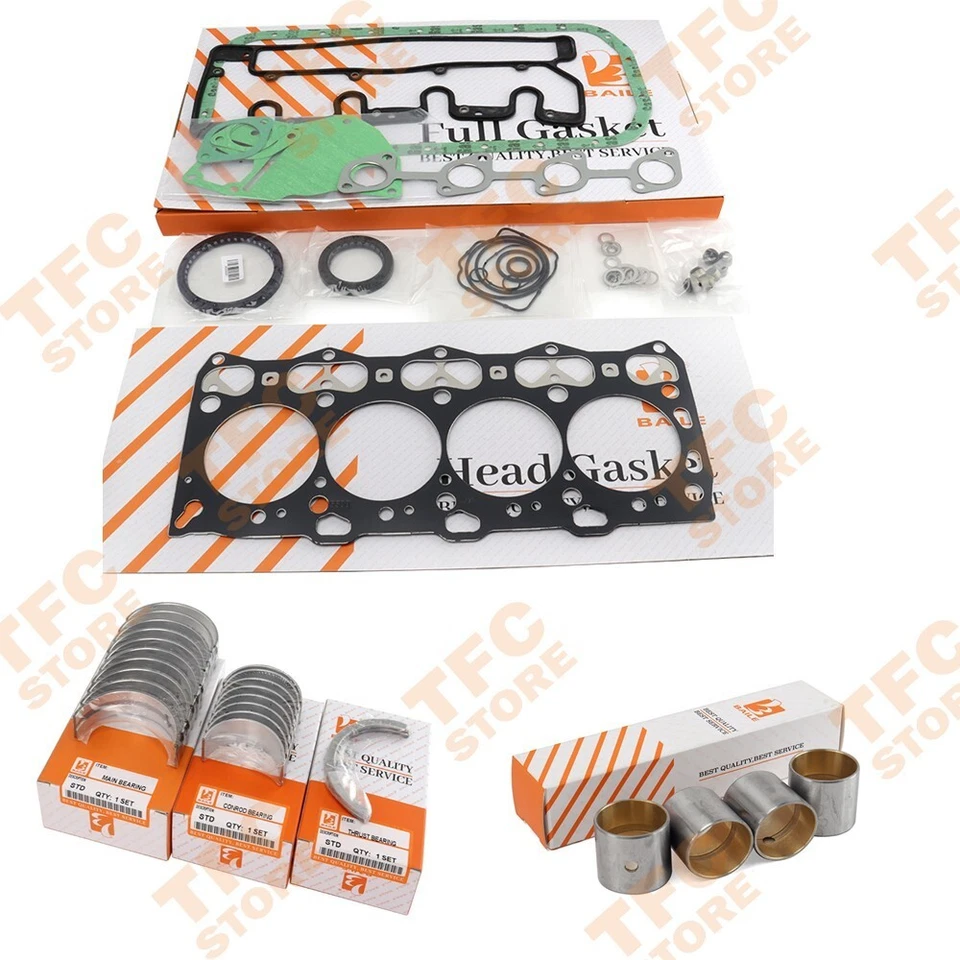 For ISUZU 4LE1 Full Gasket Set Main Bearing Rod Beaing For Excavator Genearto - Image 1 of 1