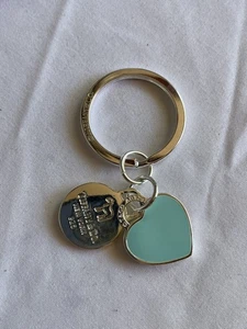 Tiffany & Co. Schlüsselanhänger Sterlingsilber 925 Return to Tiffany Herzanhänger mit Charm - Bild 1 von 8