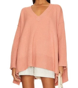 Free People Orion Tunika Pullover in hellstem Rose XL Extra Large OB1721246 - Bild 1 von 9