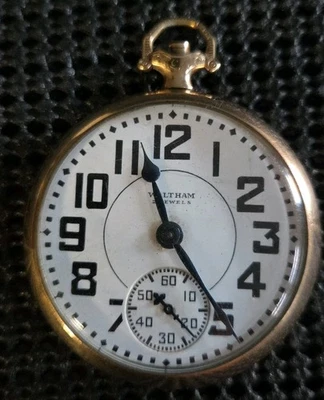Reloj Bolsillo Waltham Riverside 1937 21j, 16s, 10 kgf, Grado 1621 #H35 Foto 1 de 4