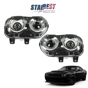 Headlights Assembly Left+Right For dodge Challenger 2015-2018 Halogen w/LED DRL - Bild 1 von 10